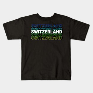 Switzerland - Kinetic Syle Kids T-Shirt